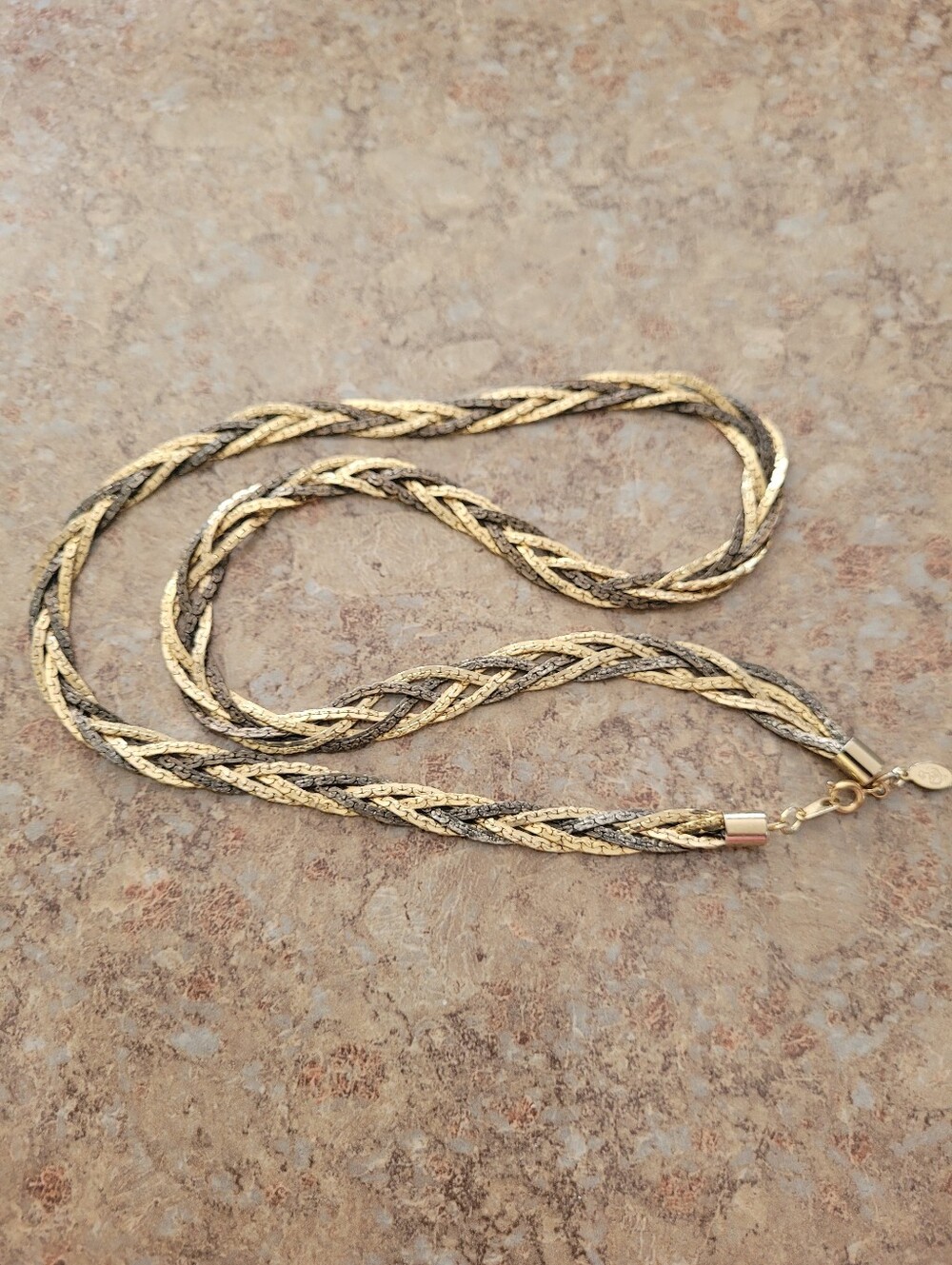 Elegant Gold/Silver Plated Braided Premier Designs Necklace - 22 Inch
